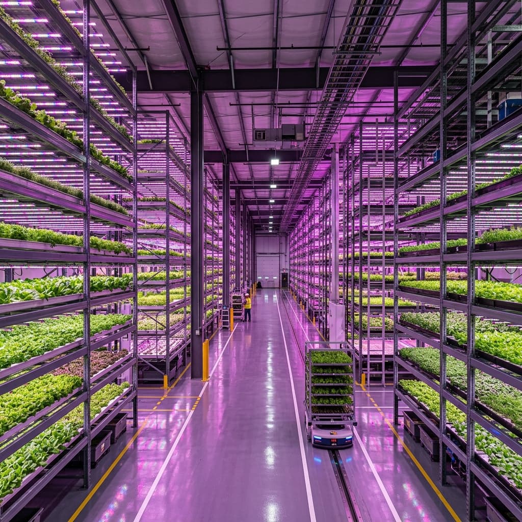 Indoor Vertical Farm Warehouse